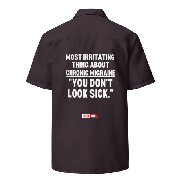 Migraine Unisex Button Shirt | Chronic Migraine Pride Apparel | ILLTOCHILL