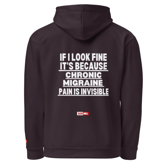 Migraine Brain, Whole Person — Chronic Migraine Unisex Cotton Hoodie | ILLTOCHILL