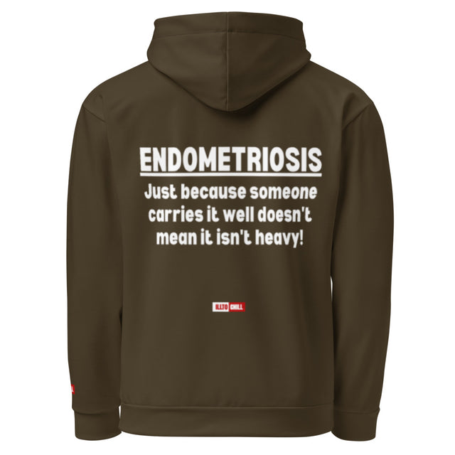 Endometriosis Unisex Cotton Hoodie — Endo Pride, No Apologies | ILLTOCHILL