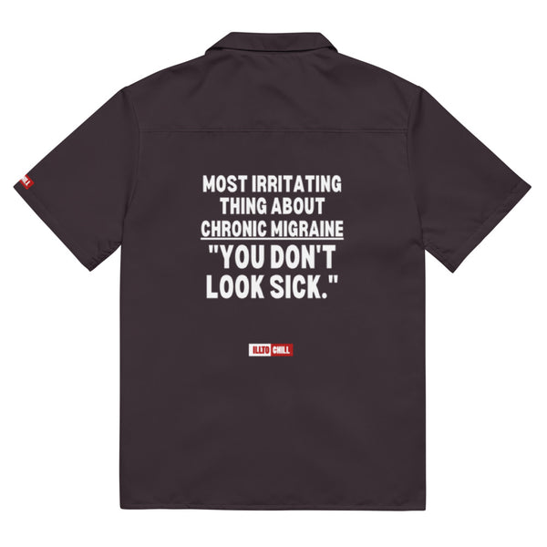 ILLTOCHILL Migraine Button_Shirt