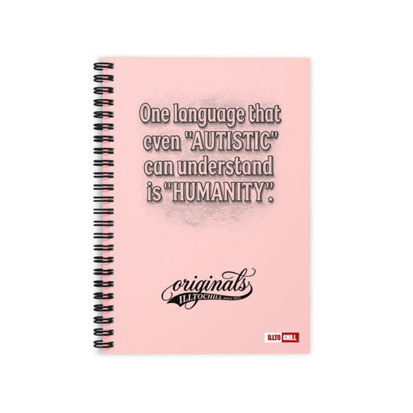 ILLTOCHILL autism-support-ruled-line-spiral-notebook mockup view 3