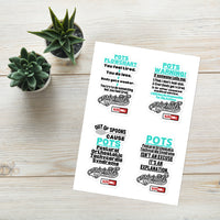 ILLTOCHILL POTS Sticker