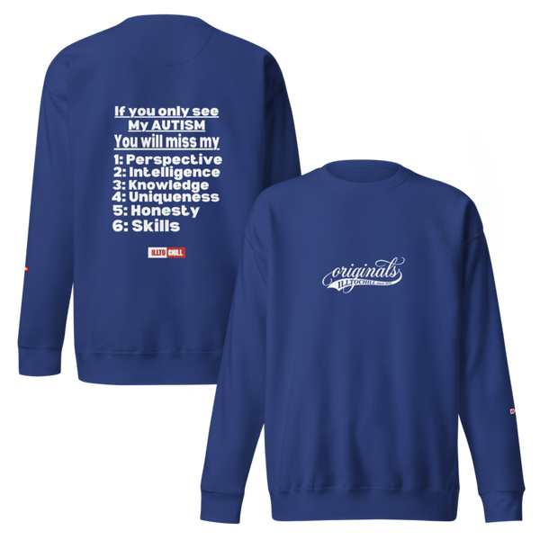 Autistic Acceptance Sweatshirt — Hyperfocus Runs Deep | ILLTOCHILL