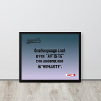 Autistic Acceptance Framed Poster — Wired Different | ILLTOCHILL