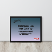 Autistic Acceptance Framed Poster — Wired Different | ILLTOCHILL