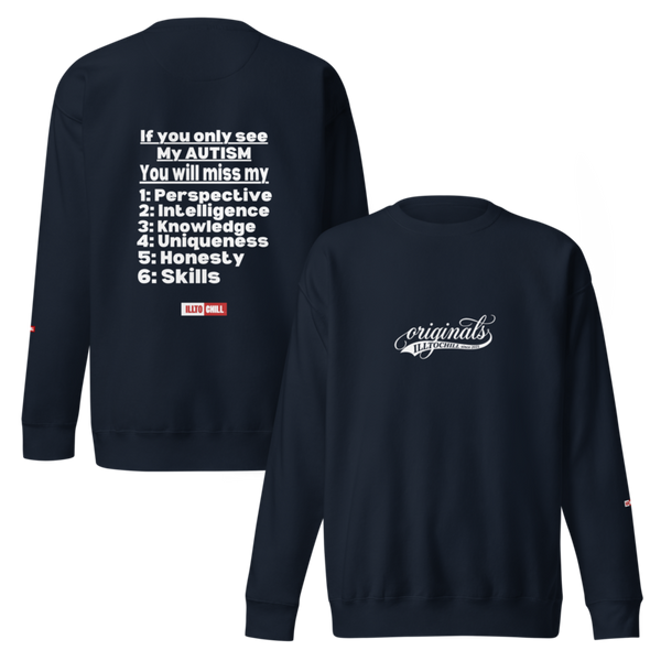 Autistic Acceptance Sweatshirt — Hyperfocus Runs Deep | ILLTOCHILL