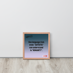 Autistic Acceptance Framed Poster — Wired Different | ILLTOCHILL