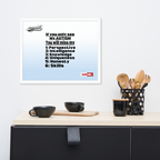 Autistic Acceptance Framed Poster — Wired Different | ILLTOCHILL