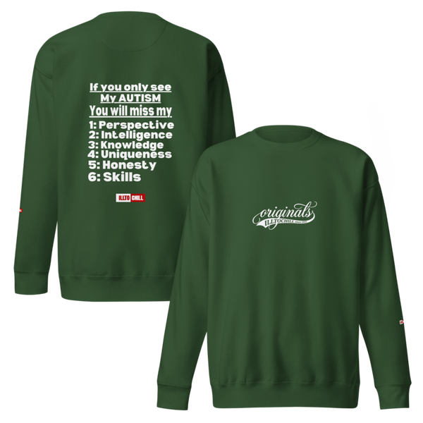 Autistic Acceptance Sweatshirt — Hyperfocus Runs Deep | ILLTOCHILL