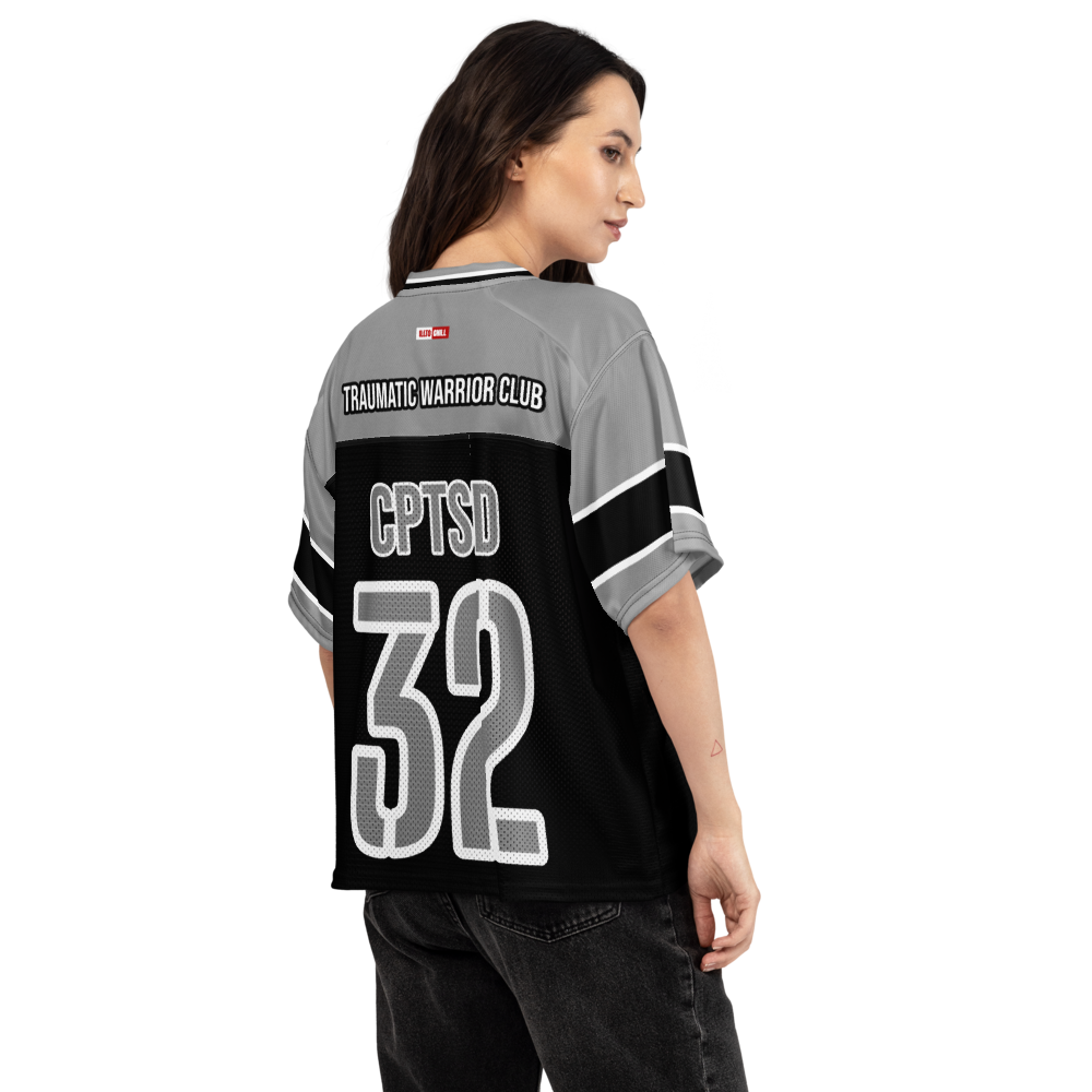 Game Face Healing C-PTSD Football Jersey – ILLTOCHILL Street Style