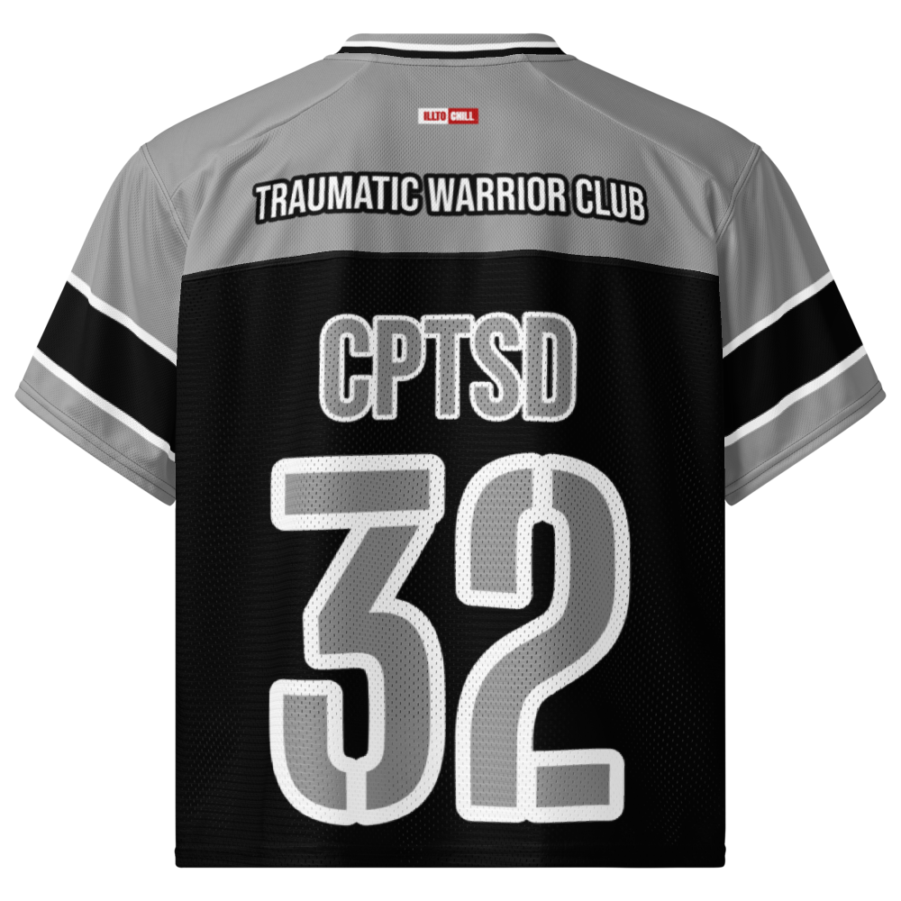 Game Face Healing C-PTSD Football Jersey – ILLTOCHILL Street Style