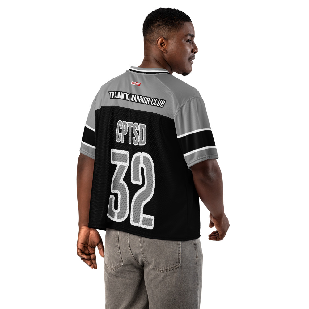 Game Face Healing C-PTSD Football Jersey – ILLTOCHILL Street Style