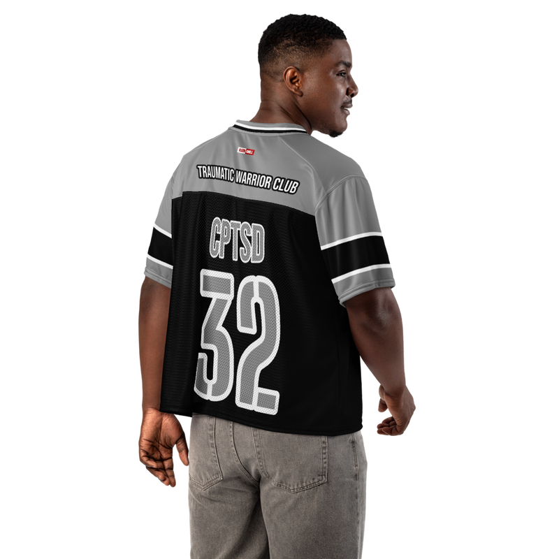 Game Face Healing C-PTSD Football Jersey – ILLTOCHILL Street Style