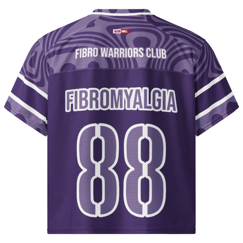ILLTOCHILL Fibromyalgia awareness Boxy football jersey
