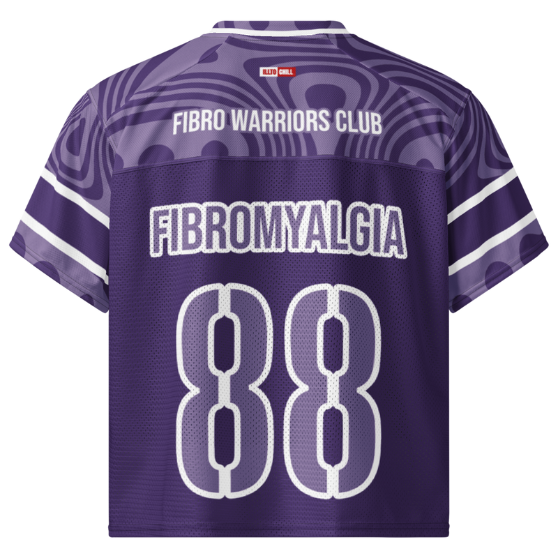ILLTOCHILL Fibromyalgia awareness Boxy football jersey