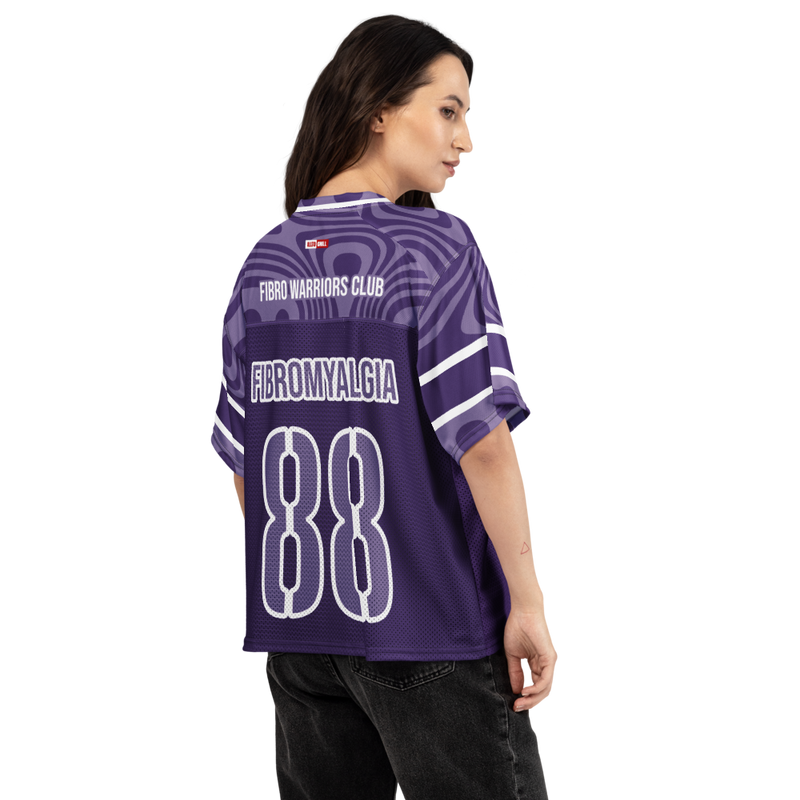 ILLTOCHILL Fibromyalgia awareness Boxy football jersey