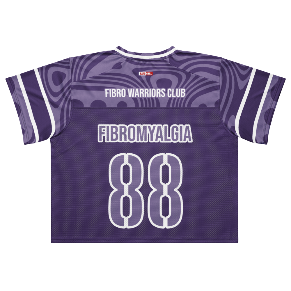 ILLTOCHILL Fibromyalgia awareness Boxy football jersey