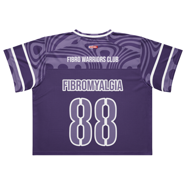 ILLTOCHILL Fibromyalgia awareness Boxy football jersey