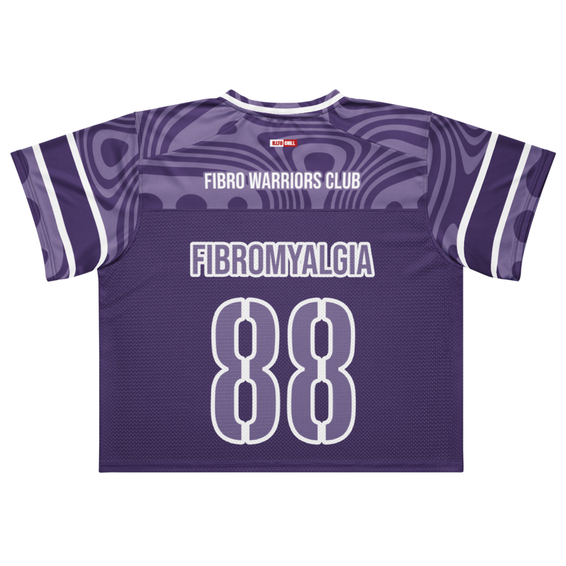 ILLTOCHILL Fibromyalgia awareness Boxy football jersey