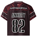 Anxiety Warrior Boxy Football Jersey Mental Health Anxiety Streetwear Apparel by ILLTOCHILL