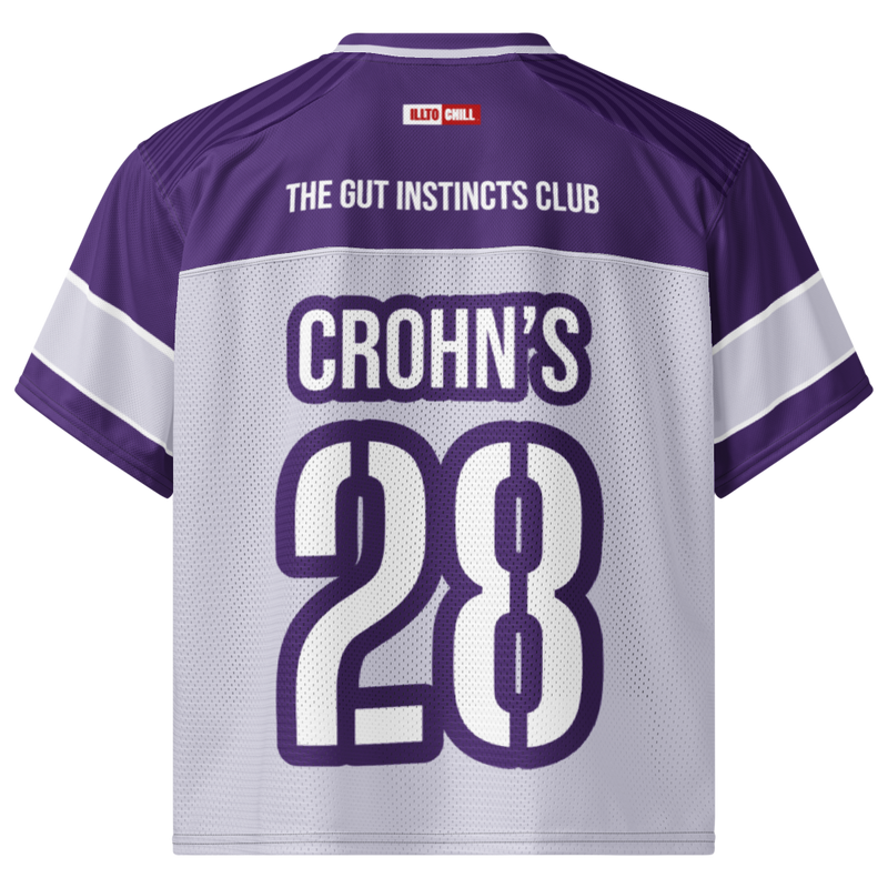 Play Through Pain Crohn’s Football Jersey – ILLTOCHILL Athletic Edge
