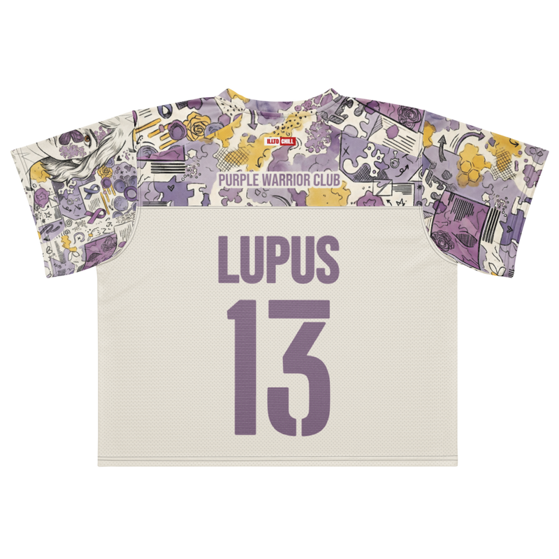 ILLTOCHILL lupus disorder Boxy football jersey