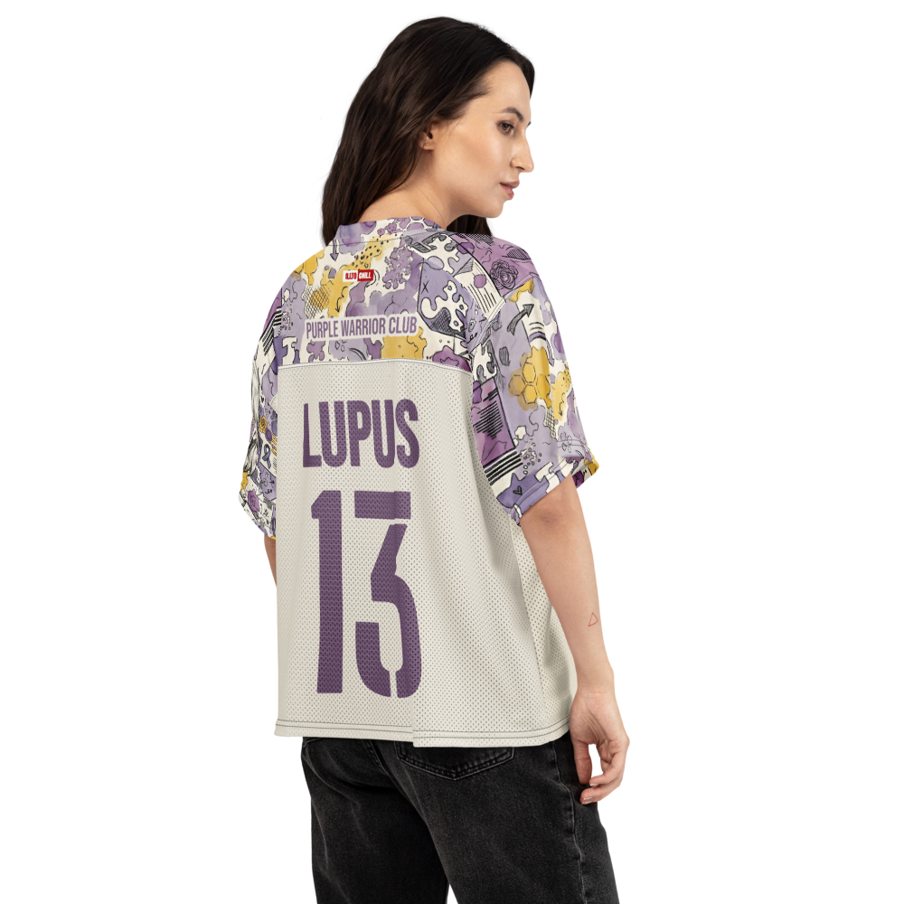 ILLTOCHILL lupus disorder Boxy football jersey