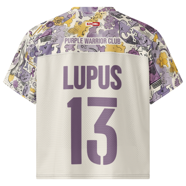 ILLTOCHILL lupus disorder Boxy football jersey