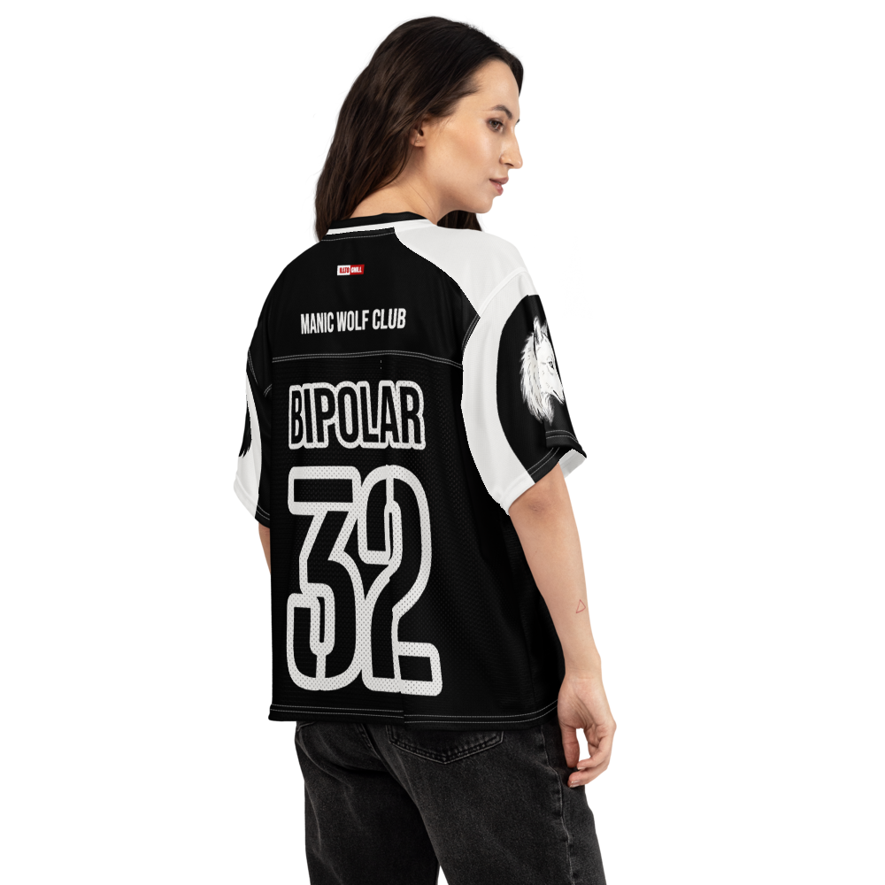Bipolar Boxy Football Jersey – Sport Style Meets Mental Health Identity by ILLTOCHILL