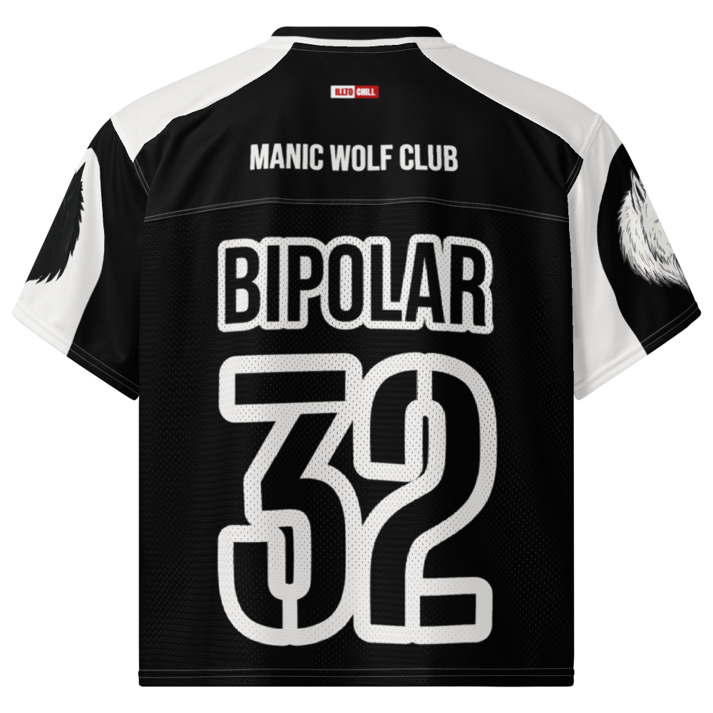 ILLTOCHILL Bipolar disorder Boxy football jersey