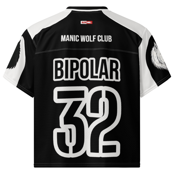 ILLTOCHILL Bipolar disorder Boxy football jersey