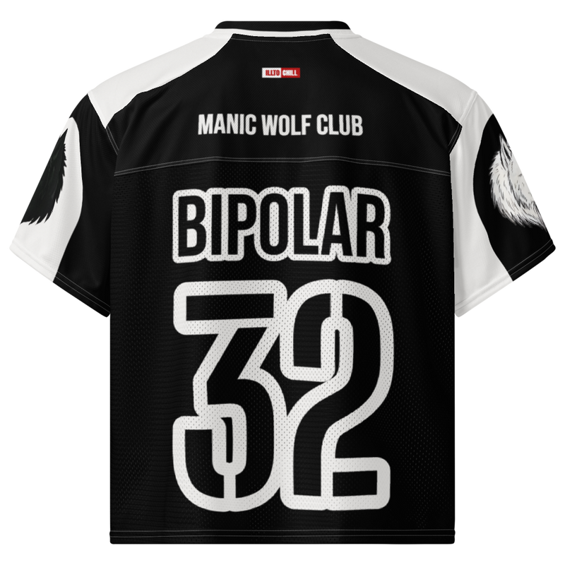 ILLTOCHILL Bipolar disorder Boxy football jersey