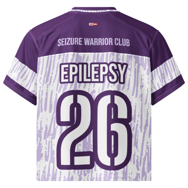 ILLTOCHILL Epilepsy awareness and support Boxy football jersey