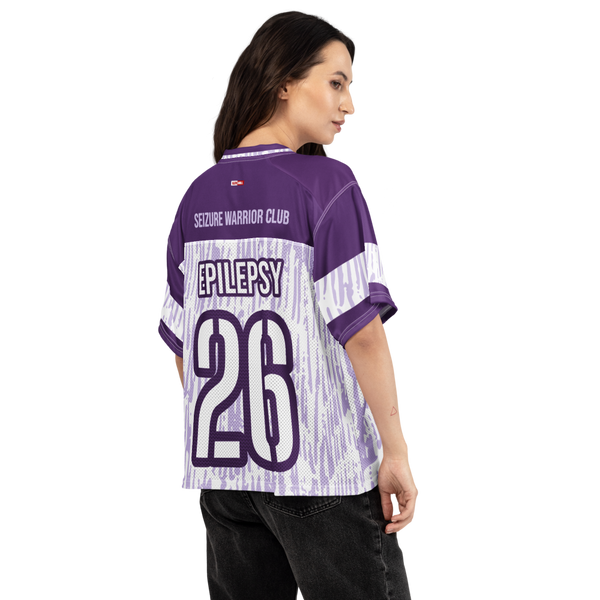 ILLTOCHILL Epilepsy awareness and support Boxy football jersey