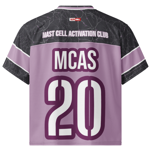ILLTOCHILL MCAS awareness Mast cell activation syndrome Boxy football jersey