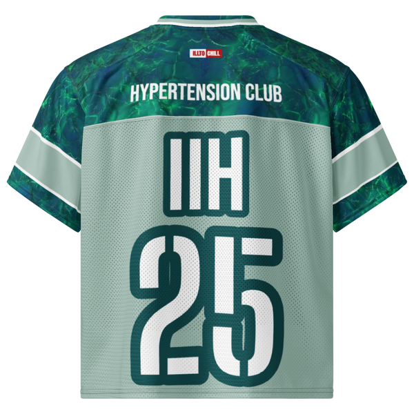 ILLTOCHILL IIH awareness Idiopathic Intracranial Hypertension support Boxy football jersey