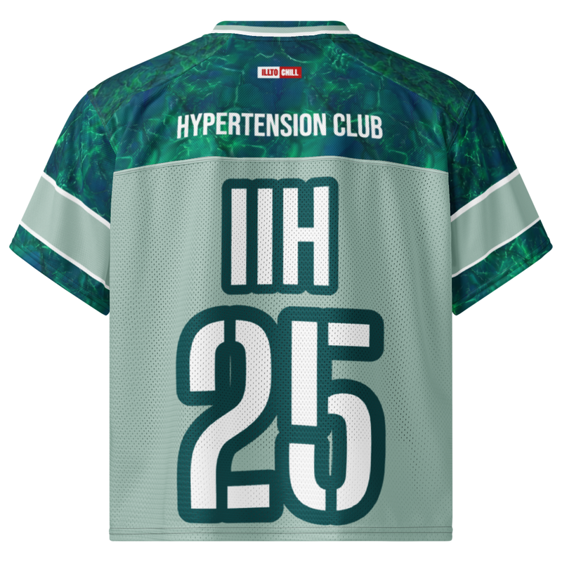 ILLTOCHILL IIH awareness Idiopathic Intracranial Hypertension support Boxy football jersey