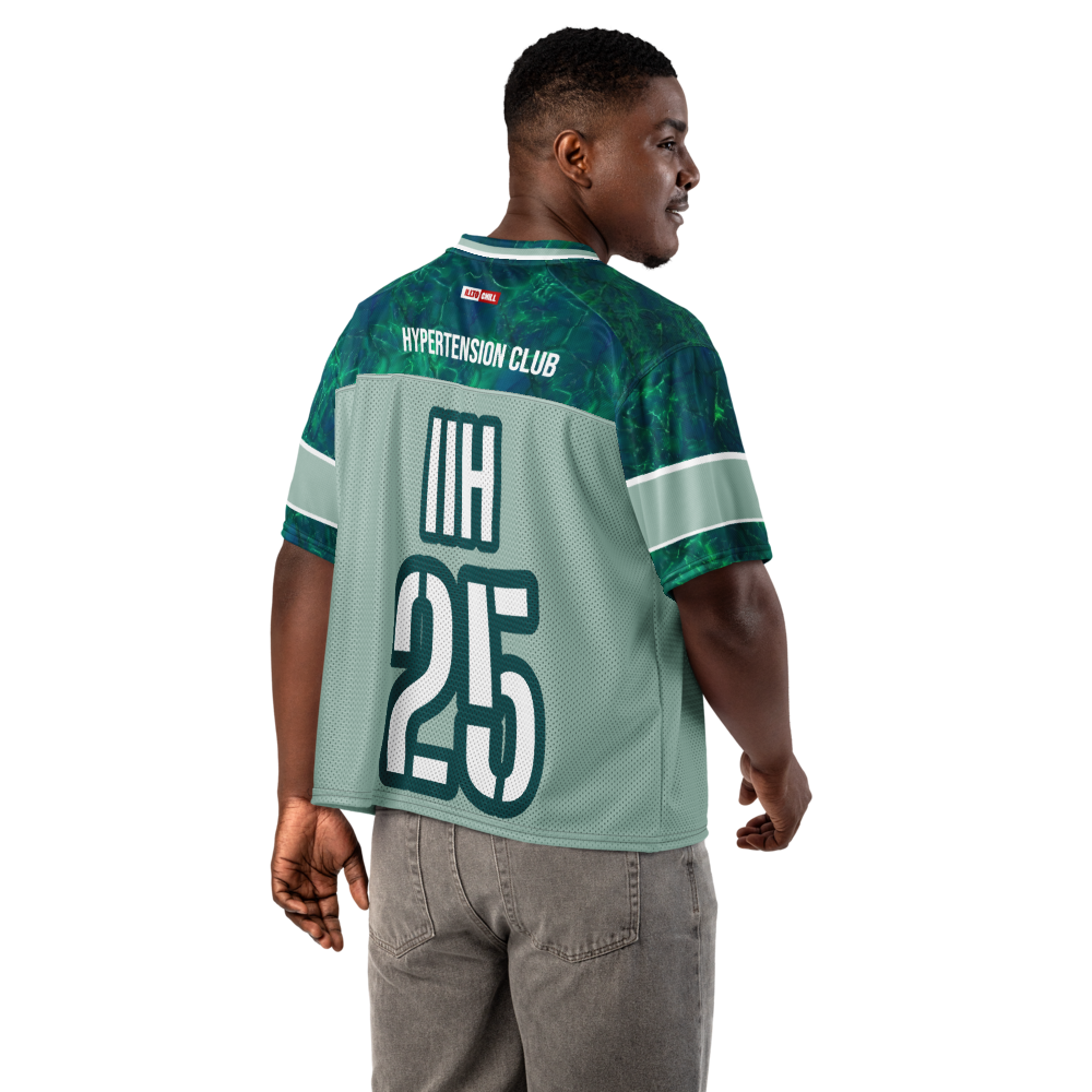 ILLTOCHILL IIH awareness Idiopathic Intracranial Hypertension support Boxy football jersey