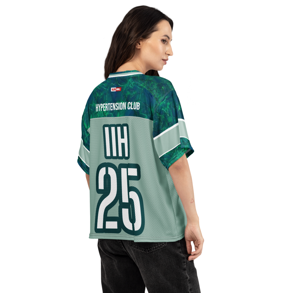 ILLTOCHILL IIH awareness Idiopathic Intracranial Hypertension support Boxy football jersey