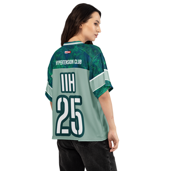 ILLTOCHILL IIH awareness Idiopathic Intracranial Hypertension support Boxy football jersey