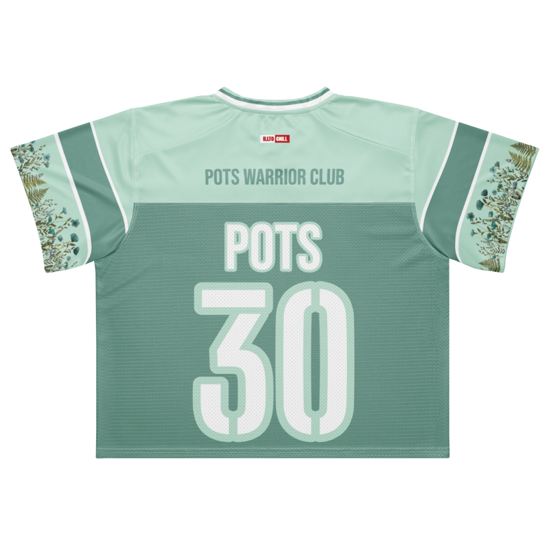 ILLTOCHILL POTS awareness Boxy football jersey