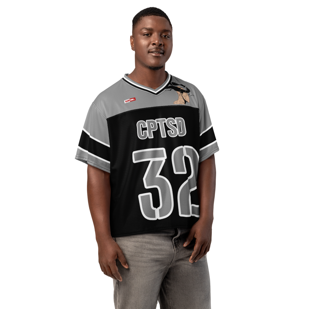 Game Face Healing C-PTSD Football Jersey – ILLTOCHILL Street Style