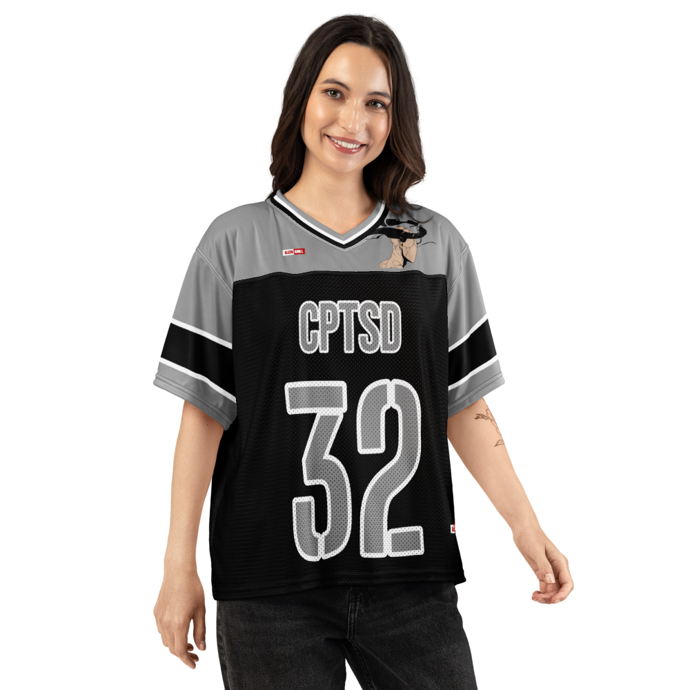 Game Face Healing C-PTSD Football Jersey – ILLTOCHILL Street Style