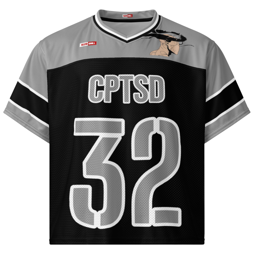 Game Face Healing C-PTSD Football Jersey – ILLTOCHILL Street Style