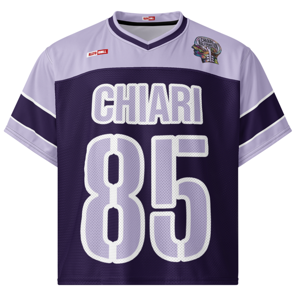 ILLTOCHILL CM Chiari Malformation awareness Boxy football jersey