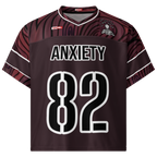 ILLTOCHILL anxiety awareness boxy football jersey streetwear style