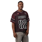 Anxiety Warrior Boxy Football Jersey Mental Health Anxiety Streetwear Apparel by ILLTOCHILL