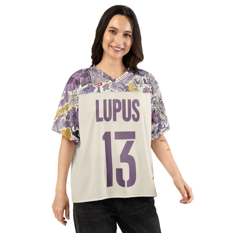 ILLTOCHILL lupus disorder Boxy football jersey