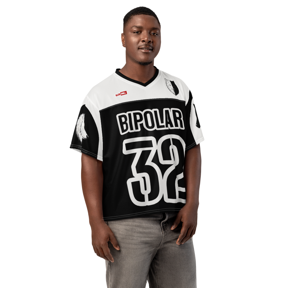 Bipolar Boxy Football Jersey – Sport Style Meets Mental Health Identity by ILLTOCHILL