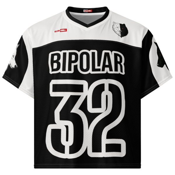 ILLTOCHILL Bipolar disorder Boxy football jersey